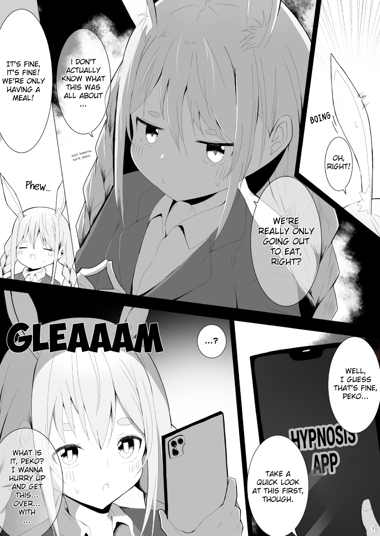 Hentai Manga Comic-A Book Where Pekora Gets Put in Her Place By a Hypnosis App-Read-3